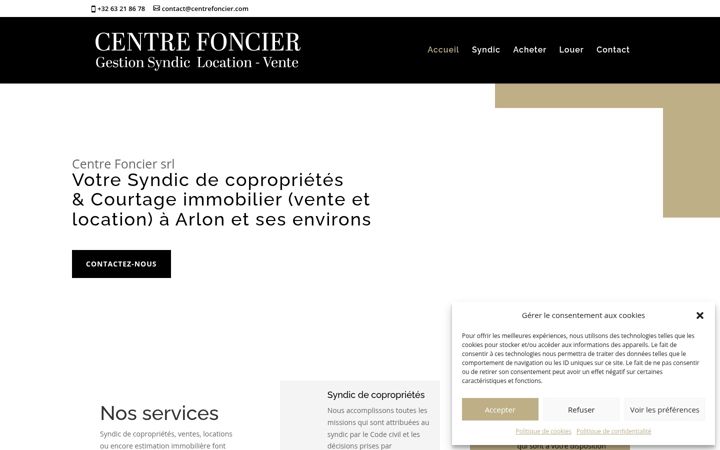 Screenshot of centrefoncier.com
