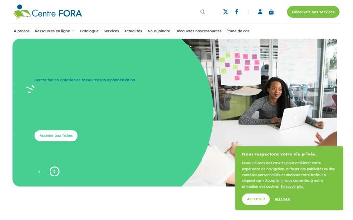 Screenshot of centrefora.com
