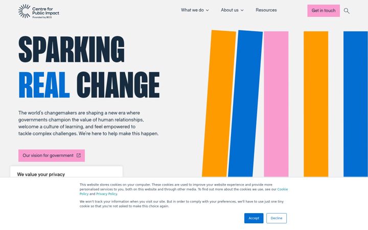 Screenshot of centreforpublicimpact.org