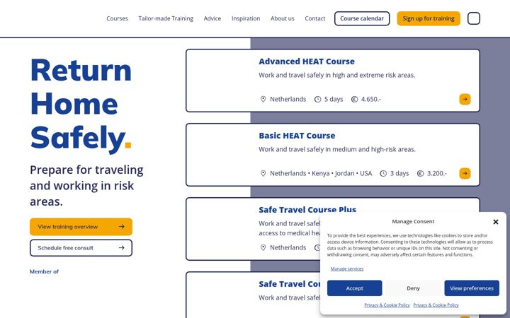 Screenshot ta' centreforsafety.org