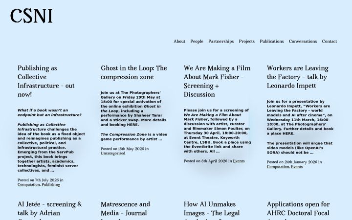 Screenshot of centreforthestudyof.net
