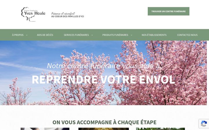 Screenshot of centrefuneraireyveshoule.com