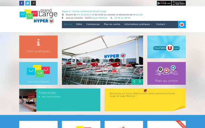 Screenshot of centregrandlarge.com