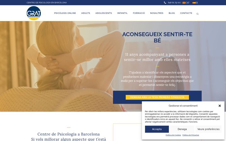 Screenshot of centregrat.com