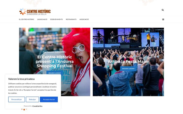 Screenshot of centrehistoric.ad