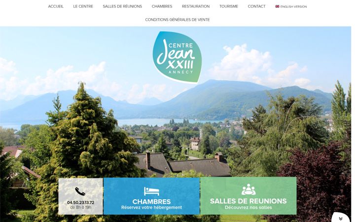 Screenshot of centrejean23.com