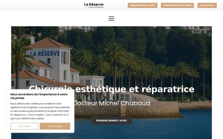 Screenshot of centrelareserve.com