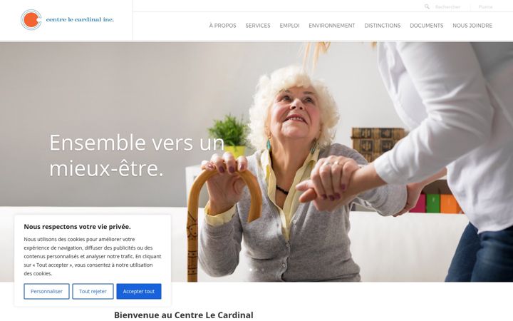 Screenshot of centrelecardinal.com
