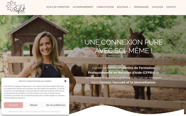 Screenshot of centrelereflet.com