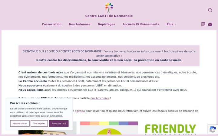 Screenshot ta' centrelgbt-normandie.fr