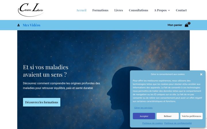 Screenshot ta' centrelurio.fr