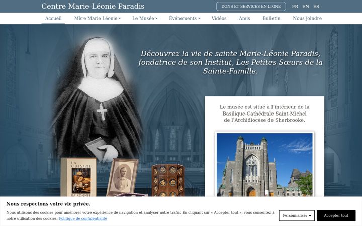 Screenshot of centremarie-leonieparadis.com