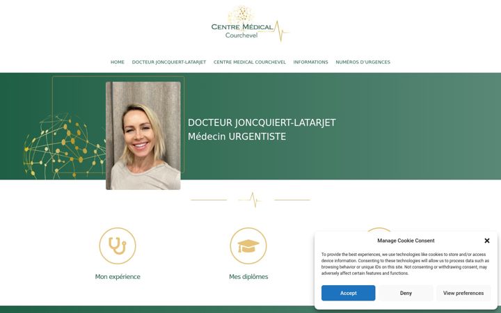 Screenshot of centremedicalcourchevel.com