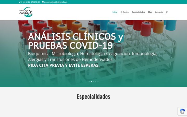 Screenshot of centremediccuidat.com