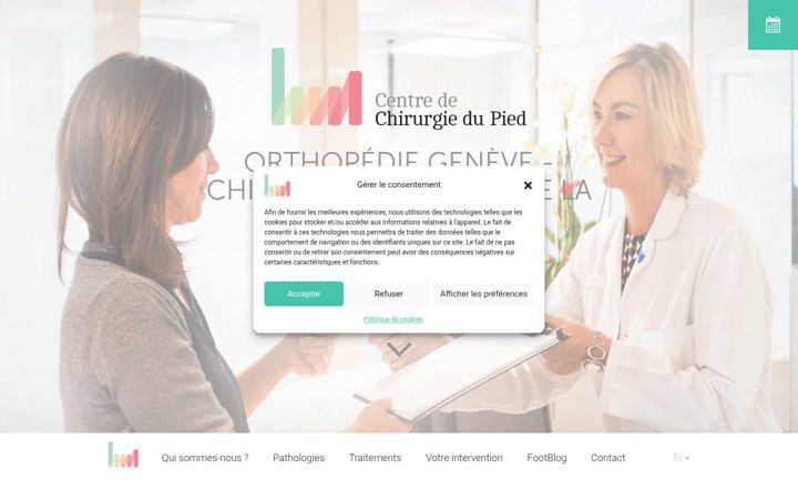 Screenshot of centrepiedgeneve.ch