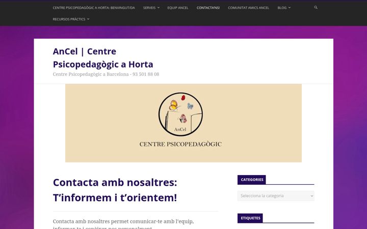 Screenshot di centrepsicopedagogicancel.es