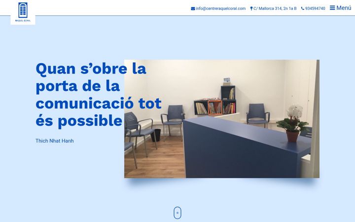 Screenshot of centreraquelcoral.com
