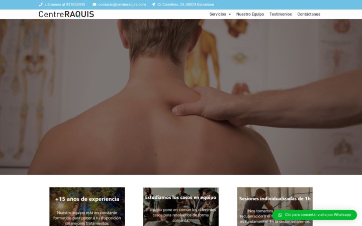 Screenshot of centreraquis.com
