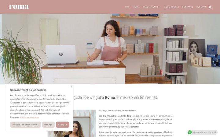 Screenshot of centreroma.com