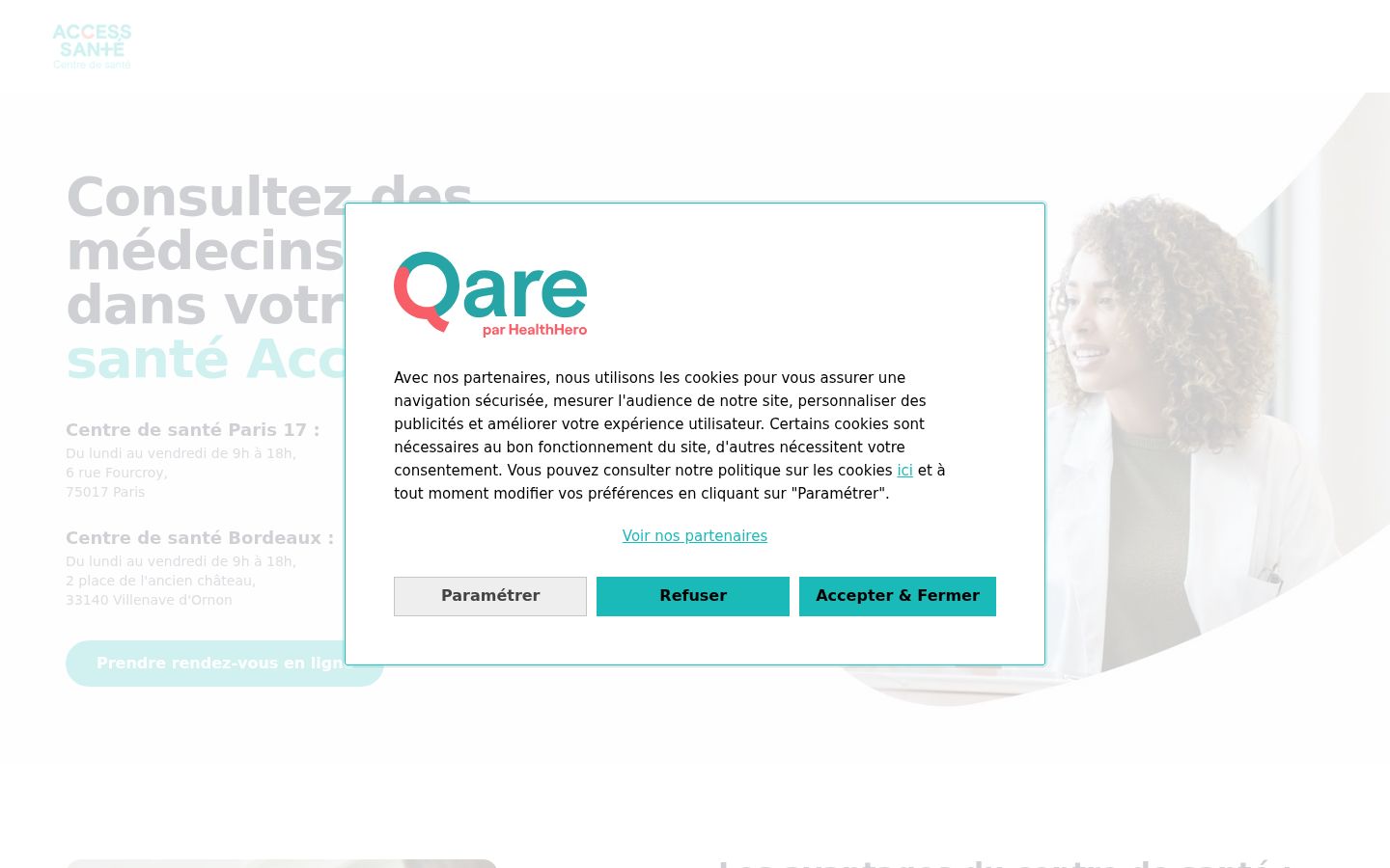 Screenshot tal-banner tal-kunsens muri qabel kwalunkwe interazzjoni