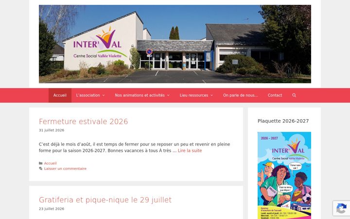 Screenshot ta' centresocialvalleeviolette.fr