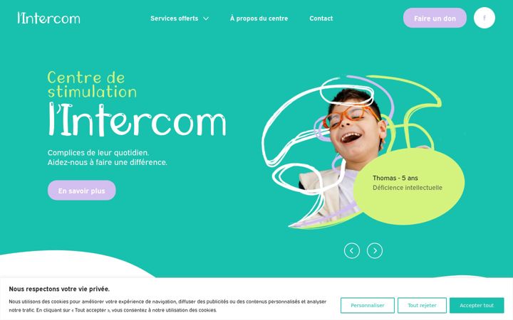 Skjermbilde av centrestimulationintercom.ca