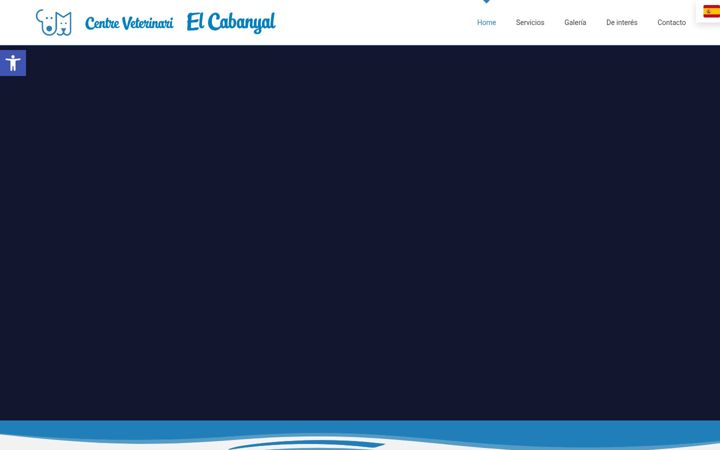 Screenshot of centreveterinarielcabanyal.com