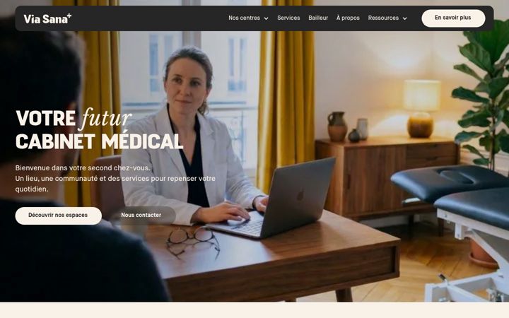 Screenshot of centreviasana.com