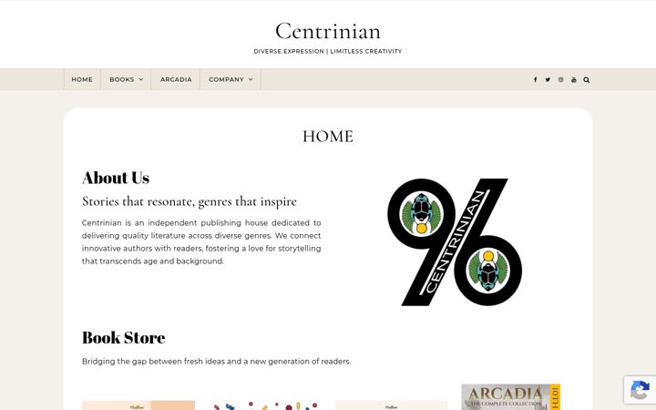 Screenshot of centrinian.com