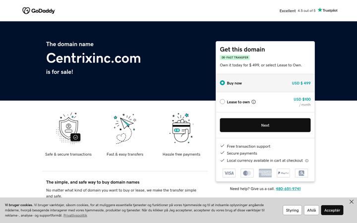 Screenshot of centrixinc.com