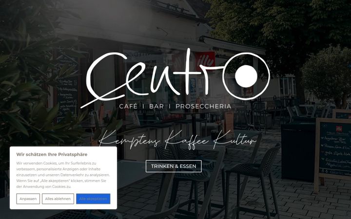 Screenshot of centro-cafebar.de