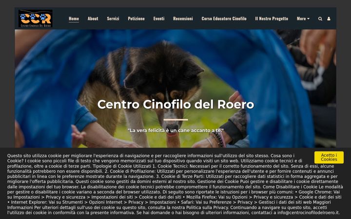 Screenshot of centro-cinofilo-del-roero.it