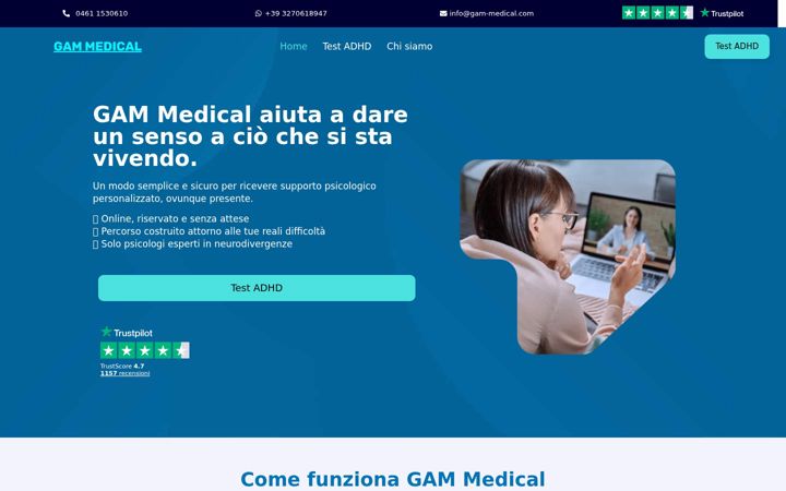 Screenshot of centro-gam.it