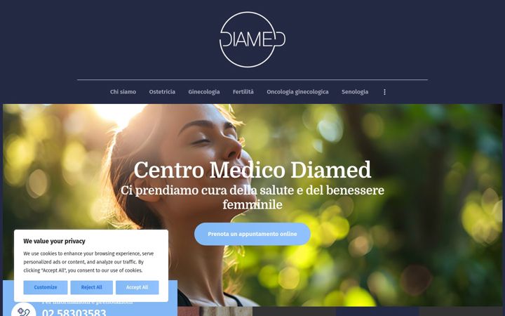 Screenshot of centro-medico-diamed.it
