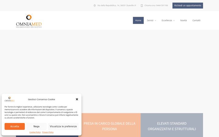 Screenshot of centro-medico-poliambulatorio-omniamed.it
