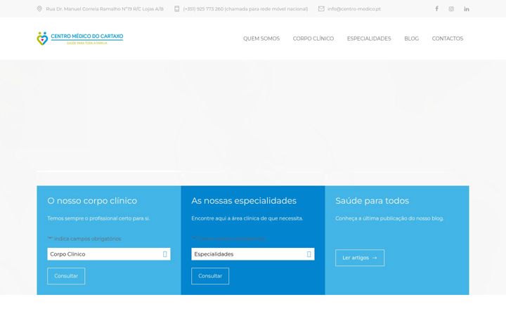 Screenshot of centro-medico.pt