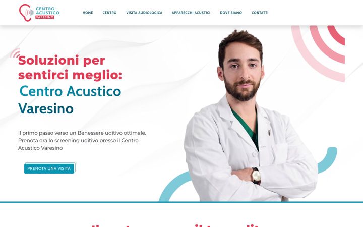 Ekrano kopija centroacusticovaresino.it