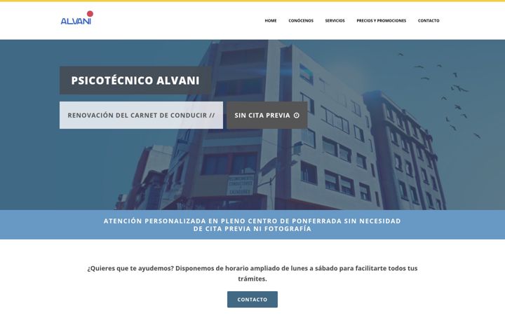 Screenshot of centroalvani.com