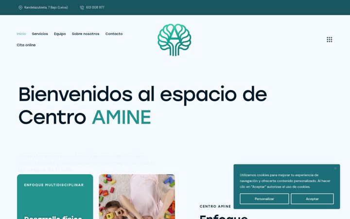 Screenshot of centroamine.com