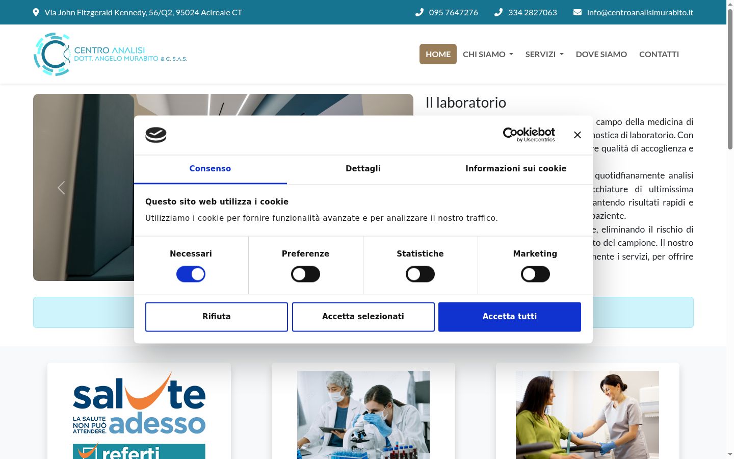 Sutikimo reklamjuostės, rodytos prieš bet kokią sąveiką, ekrano kopija