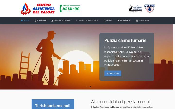 Skærmbillede af centroassistenzadelcalore.it