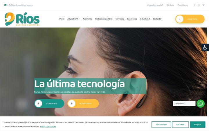 Screenshot di centroauditivorios.es