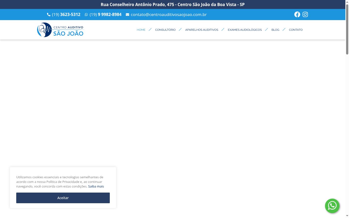Screenshot des Einwilligungsbanners vor jeglicher Interaktion