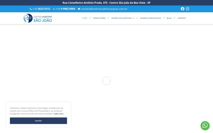 Screenshot von centroauditivosaojoao.com.br
