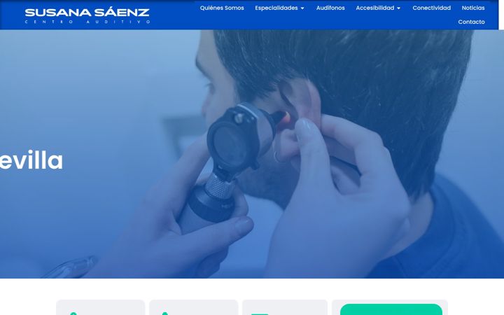 Screenshot of centroauditivosusanasaenz.com