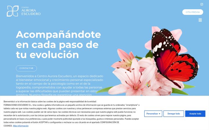 Screenshot of centroauroraescudero.com