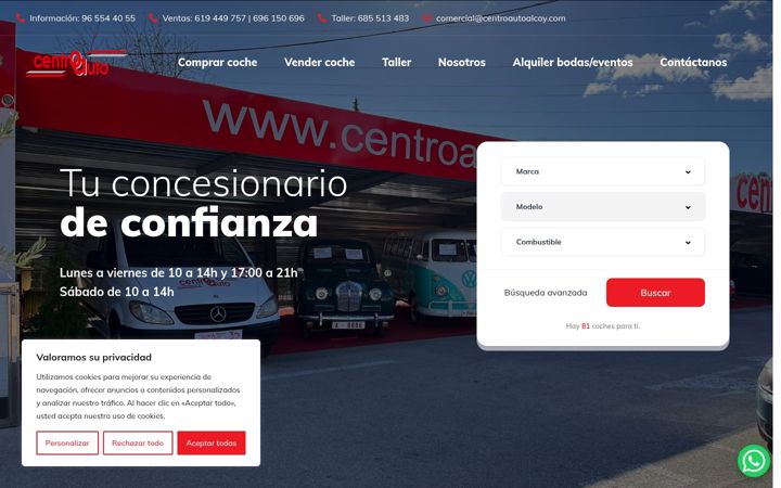 Screenshot of centroautoalcoy.com