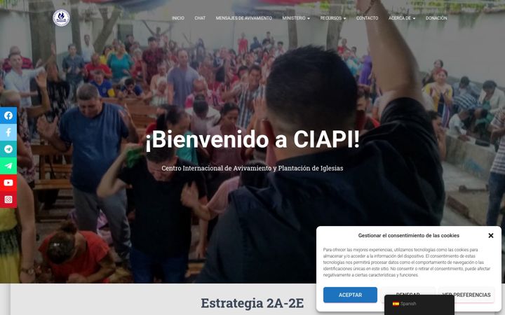 Screenshot of centroavivamientociapi.com
