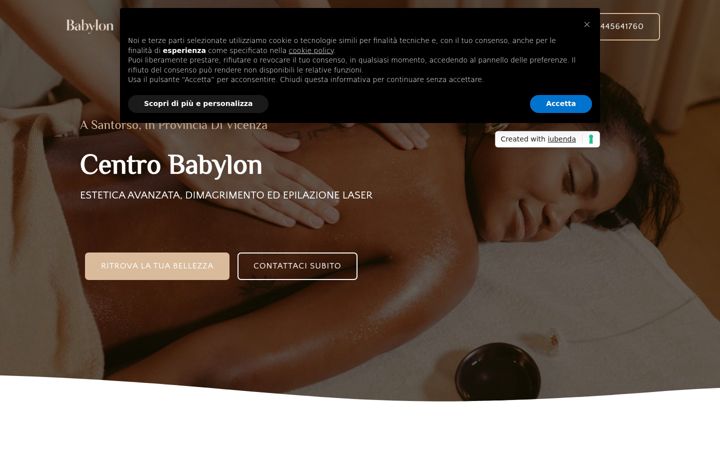 Snímek obrazovky centrobabylon.it