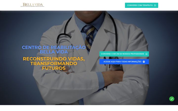 Screenshot von centrobellavidainternacoes.com.br
